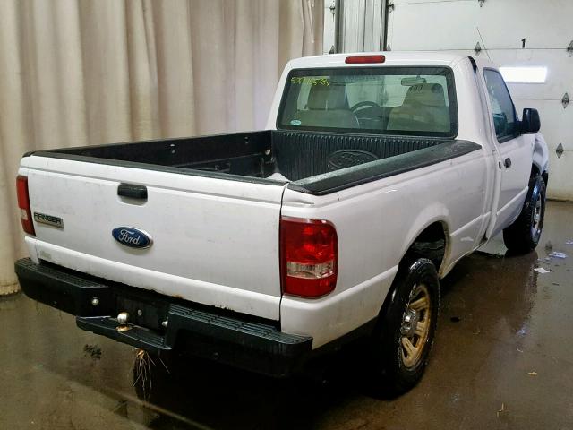 1FTYR10D67PA27500 - 2007 FORD RANGER WHITE photo 4