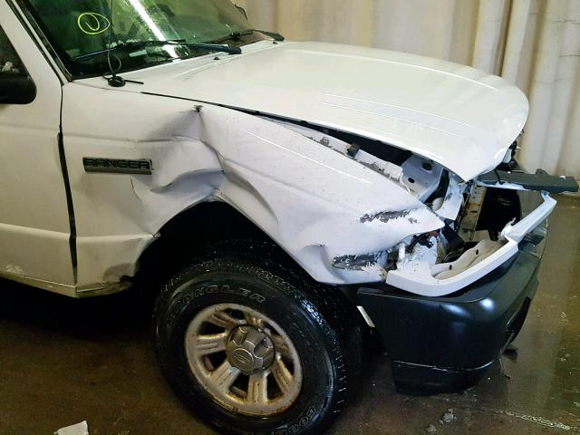 1FTYR10D67PA27500 - 2007 FORD RANGER WHITE photo 9