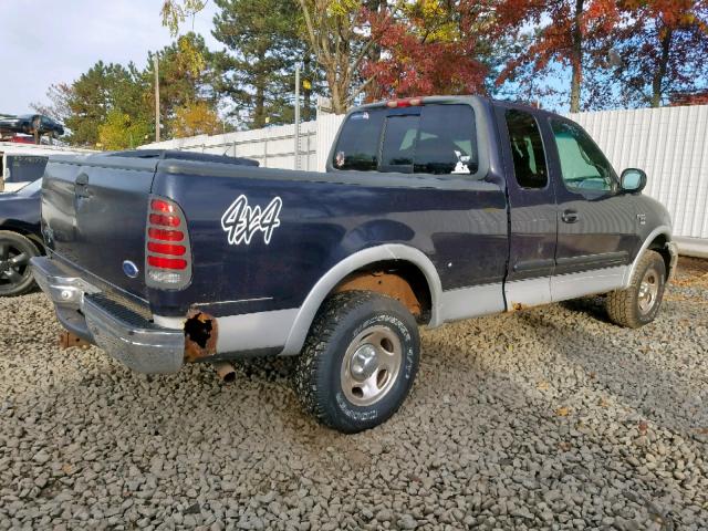 1FTRX18L4XNA79824 - 1999 FORD F150 BLUE photo 4