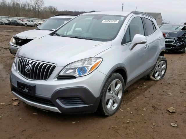 KL4CJASB0FB165441 - 2015 BUICK ENCORE SILVER photo 2