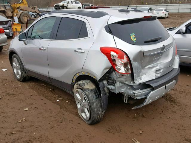 KL4CJASB0FB165441 - 2015 BUICK ENCORE SILVER photo 3