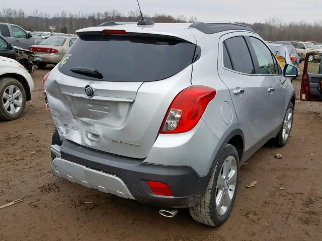 KL4CJASB0FB165441 - 2015 BUICK ENCORE SILVER photo 4