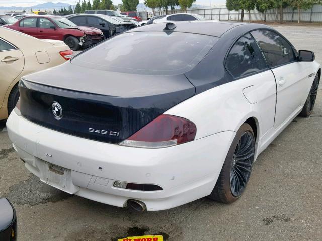 WBAEH73485CF95319 - 2005 BMW 645 CI AUT TWO TONE photo 4