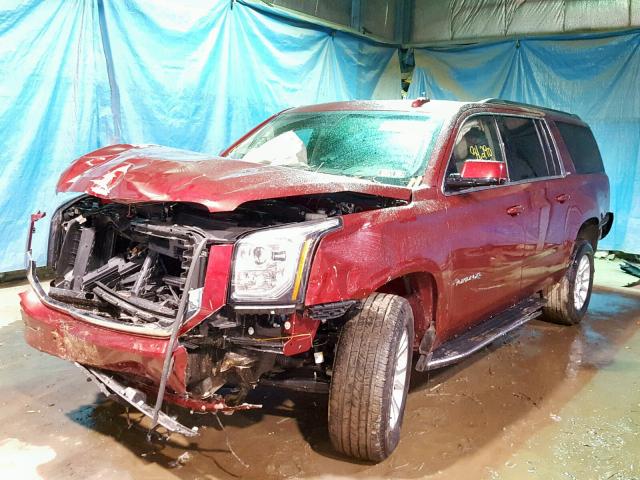 1GKS2GKC1HR322595 - 2017 GMC YUKON XL K RED photo 2