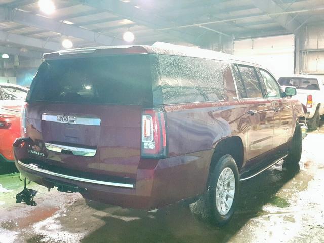 1GKS2GKC1HR322595 - 2017 GMC YUKON XL K RED photo 4