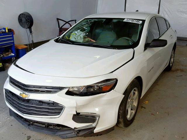 1G1ZB5ST7HF150212 - 2017 CHEVROLET MALIBU LS WHITE photo 2