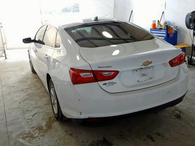 1G1ZB5ST7HF150212 - 2017 CHEVROLET MALIBU LS WHITE photo 3