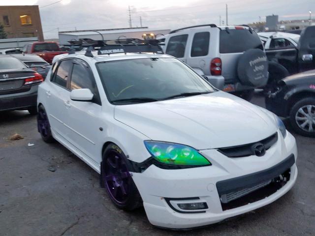 JM1BK34L191216276 - 2009 MAZDA SPEED 3 WHITE photo 1