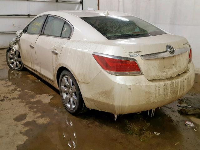 1G4GC5ED6BF200911 - 2011 BUICK LACROSSE C WHITE photo 3