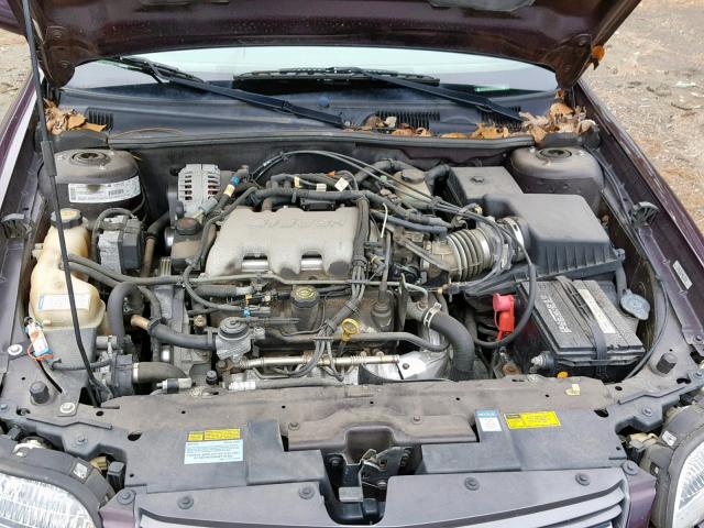 1G1NE52J3Y6173135 - 2000 CHEVROLET MALIBU LS 栗色 照片 7