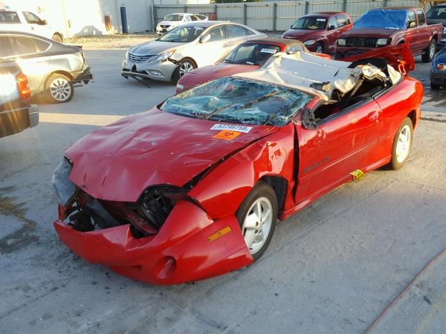 4G2JB32T9XB203963 - 1999 PONTIAC SUNFIRE GT RED photo 2