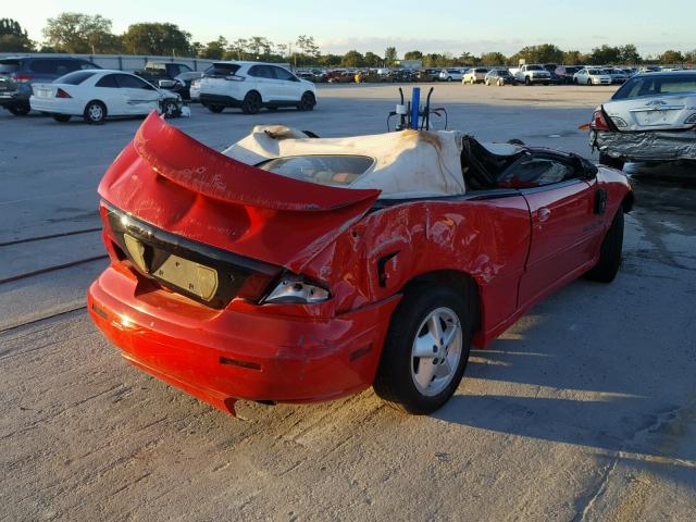 4G2JB32T9XB203963 - 1999 PONTIAC SUNFIRE GT RED photo 4