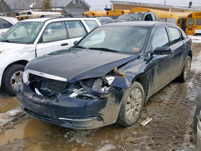 1C3CCBAB1CN103939 - 2012 CHRYSLER 200 LX BLACK photo 2