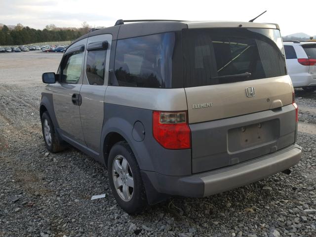 5J6YH286X4L008895 - 2004 HONDA ELEMENT EX GRAY photo 3