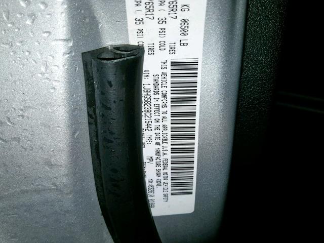 1J8HG58238C215442 - 2008 JEEP COMMANDER Gümüş foto 10