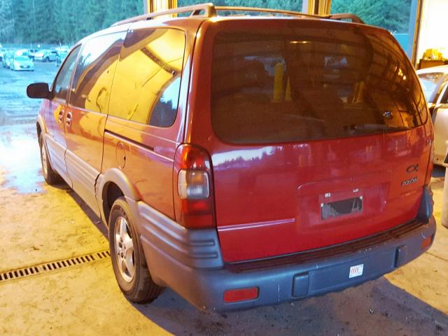 1GMDX03E5XD139558 - 1999 PONTIAC MONTANA / RED photo 3