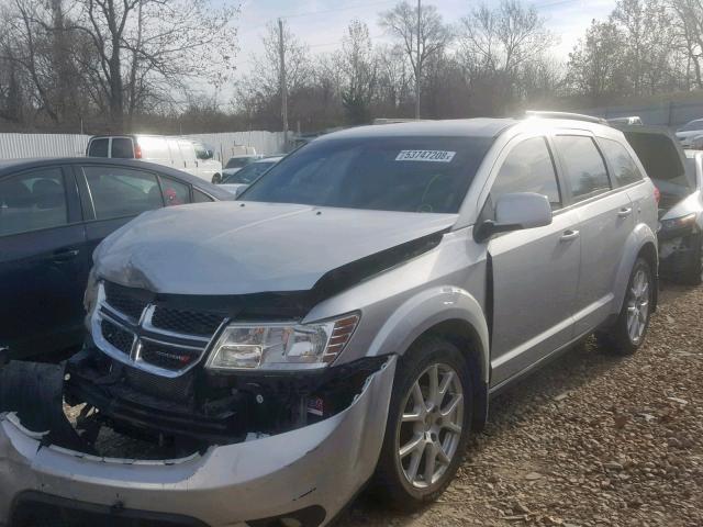 3D4PH1FG1BT560961 - 2011 DODGE JOURNEY MA SILVER photo 2