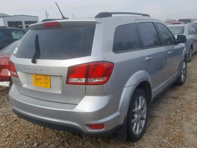 3D4PH1FG1BT560961 - 2011 DODGE JOURNEY MA SILVER photo 4