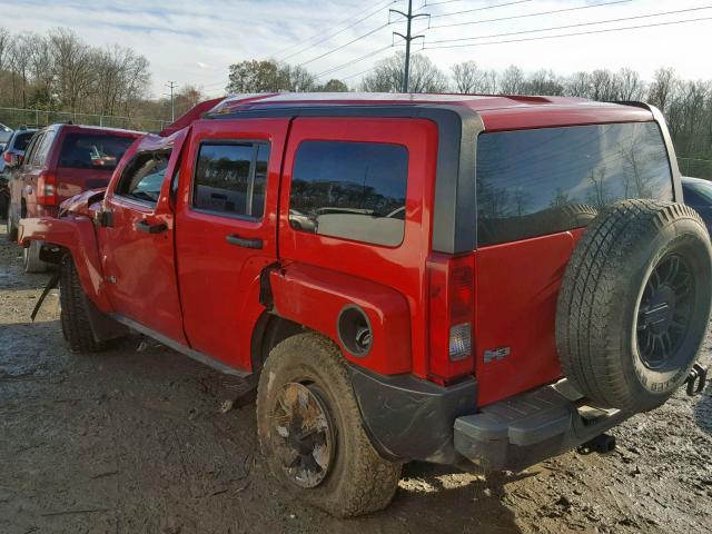 5GTDN136368156805 - 2006 HUMMER H3 RED photo 3