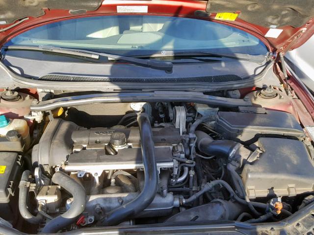 YV1RS592552479945 - 2005 VOLVO S60 2.5T BURGUNDY photo 7