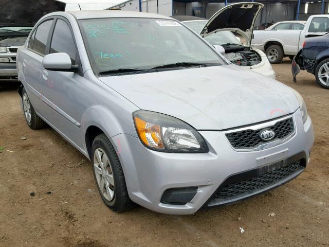 KNADH4A36A6629946 - 2010 KIA RIO LX SILVER photo 1