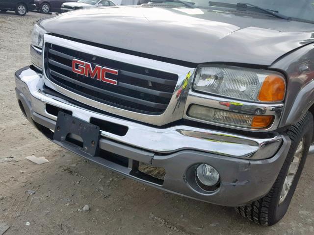 2GTEK13T361179143 - 2006 GMC NEW SIERRA GRAY photo 9