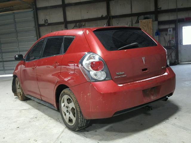 5Y2SL67889Z438367 - 2009 PONTIAC VIBE RED photo 3