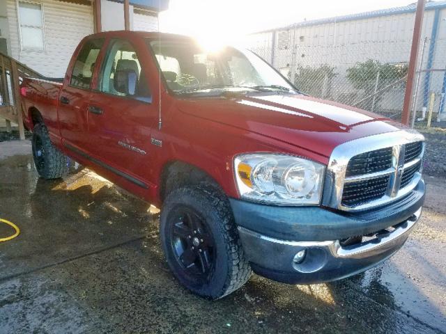 1D7HU18217S255084 - 2007 DODGE RAM 1500 S RED photo 1