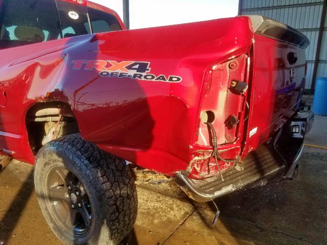 1D7HU18217S255084 - 2007 DODGE RAM 1500 S RED photo 9