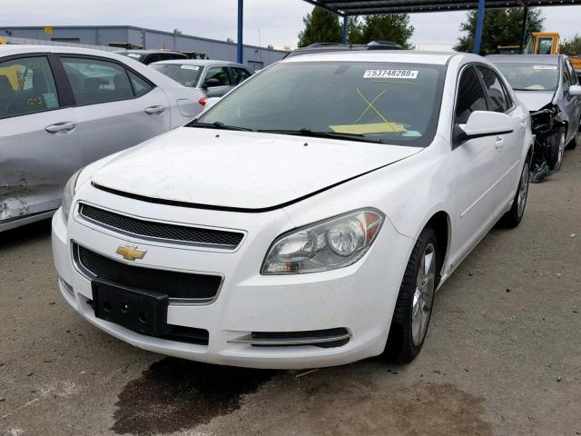1G1ZH57B794107985 - 2009 CHEVROLET MALIBU 1LT WHITE photo 2