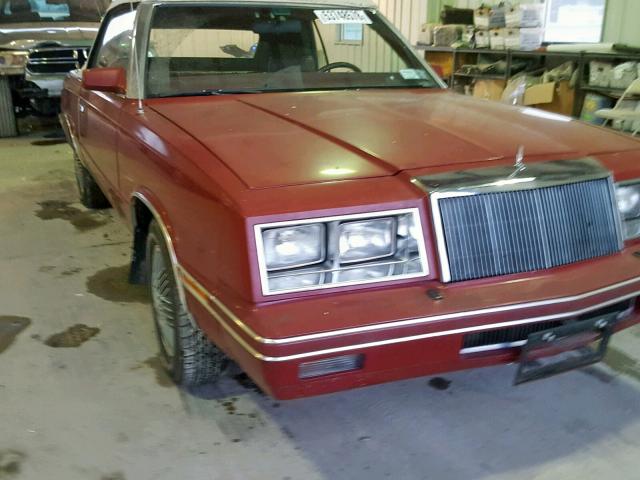 1C3BC55G3EG337400 - 1984 CHRYSLER LEBARON 栗色 照片 10