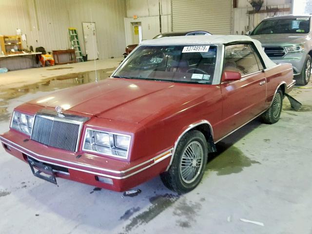 1C3BC55G3EG337400 - 1984 CHRYSLER LEBARON 栗色 照片 2