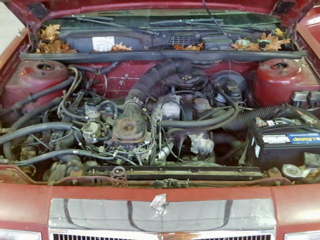 1C3BC55G3EG337400 - 1984 CHRYSLER LEBARON 栗色 照片 7