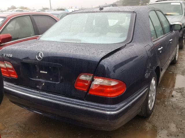 WDBJF65J11B228245 - 2001 MERCEDES-BENZ E 320 BLUE photo 4