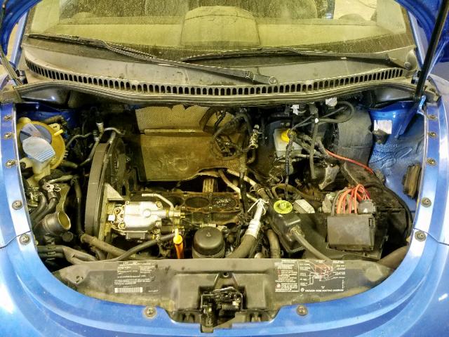 3VWCP21C81M459477 - 2001 VOLKSWAGEN NEW BEETLE 蓝色 照片 7