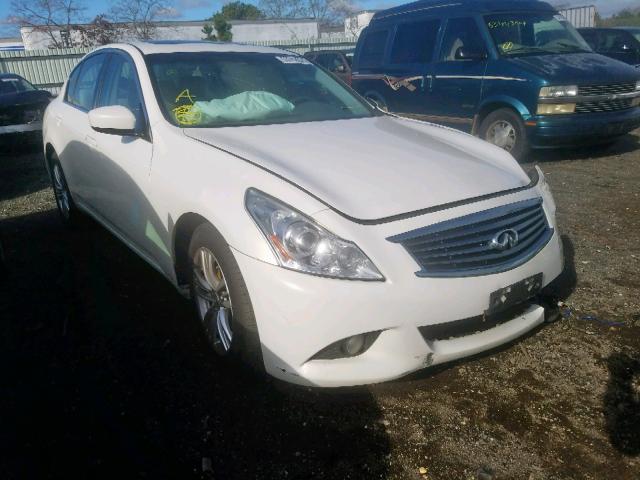 JN1CV6AR9AM453786 - 2010 INFINITI G37 WHITE photo 1