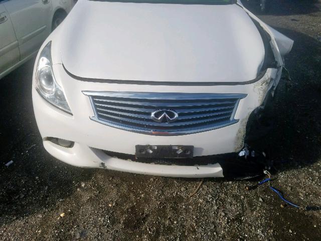 JN1CV6AR9AM453786 - 2010 INFINITI G37 WHITE photo 7