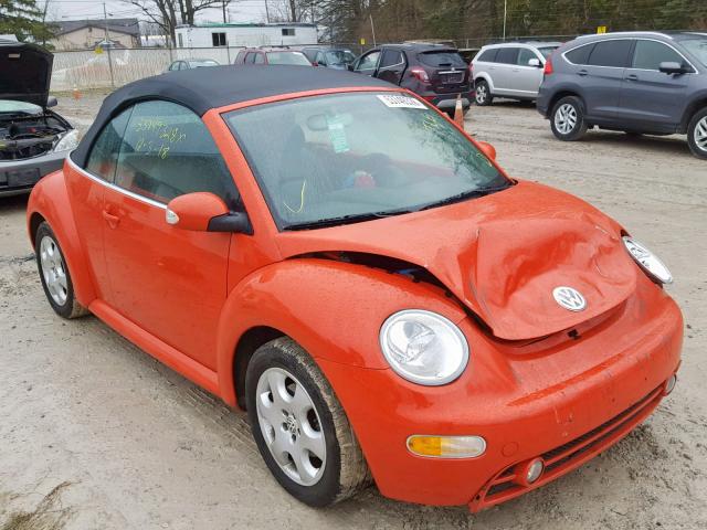 3VWCK21Y03M316617 - 2003 VOLKSWAGEN NEW BEETLE 橙色 照片 1