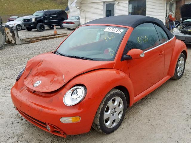 3VWCK21Y03M316617 - 2003 VOLKSWAGEN NEW BEETLE 橙色 照片 2