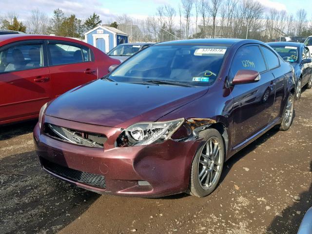JTKDE167050041144 - 2005 TOYOTA SCION TC 勃艮第红 照片 2