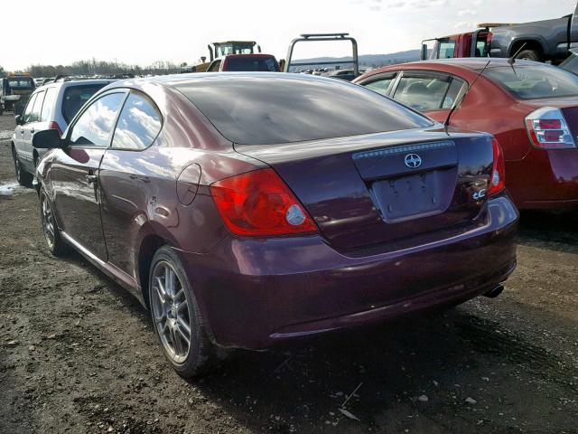 JTKDE167050041144 - 2005 TOYOTA SCION TC 勃艮第红 照片 3
