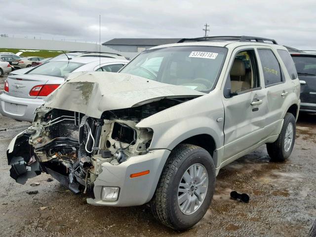 4M2CU57156DJ05481 - 2006 MERCURY MARINER GOLD photo 2