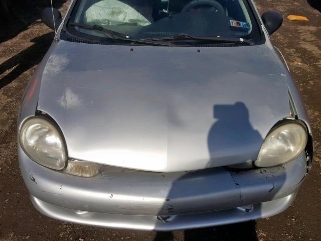 1B3ES46C51D236678 - 2001 DODGE NEON SE SILVER photo 7