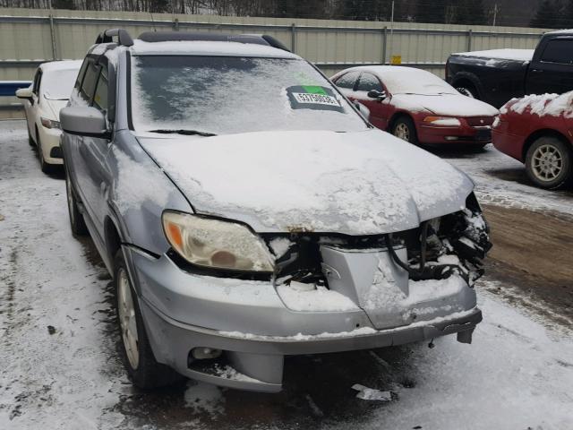 JA4LZ41F05U003925 - 2005 MITSUBISHI OUTLANDER SILVER photo 1