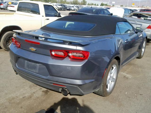 1G1FB3DS0K0153572 - 2019 CHEVROLET CAMARO LS GRAY photo 4