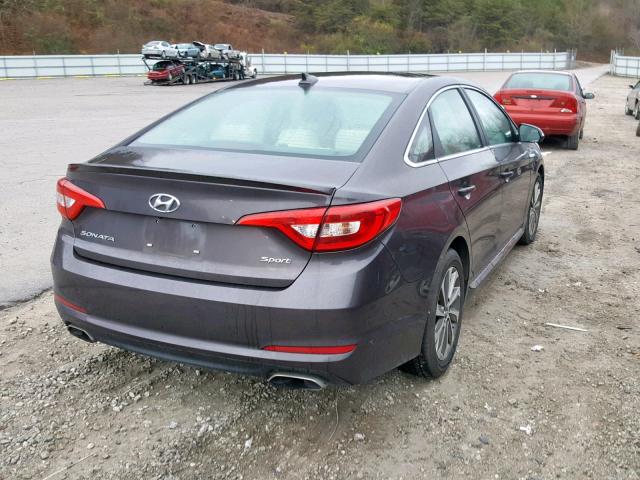 5NPE34AF6HH497402 - 2017 HYUNDAI SONATA SPO CHARCOAL photo 4