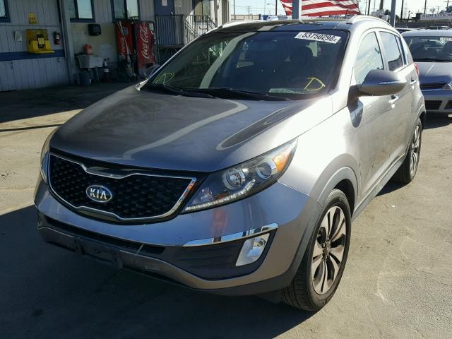 KNDPC3A67B7148683 - 2011 KIA SPORTAGE E GRAY photo 2