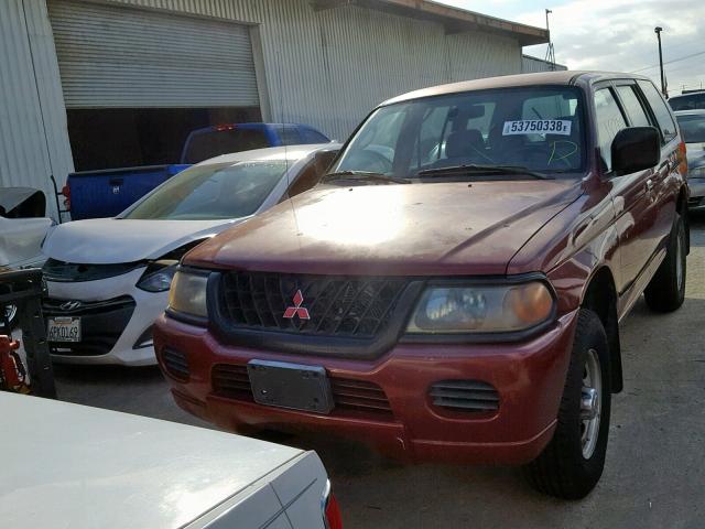 JA4LS21HXYP818341 - 2000 MITSUBISHI MONTERO SP RED photo 2