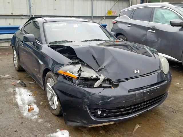 KMHHM66D68U292080 - 2008 HYUNDAI TIBURON GS BLACK photo 1