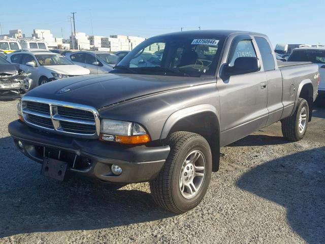 1D7HG32K24S702206 - 2004 DODGE DAKOTA SPO CHARCOAL photo 2